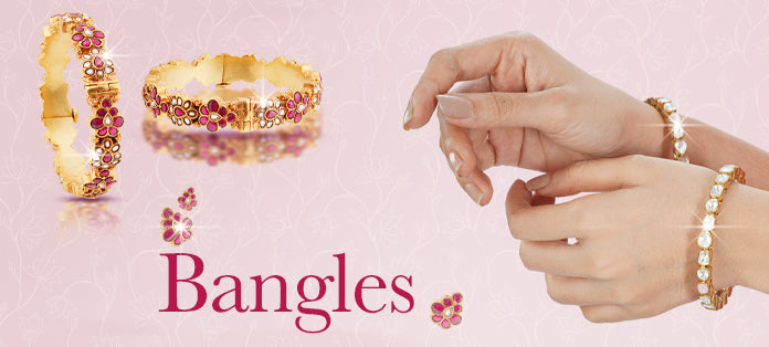 Gold Plated Bangles Collection Banner Mobile