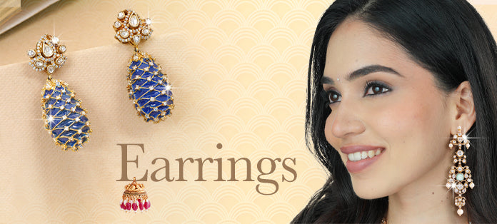 Gold Plated Earrings Collection Banner Mobile