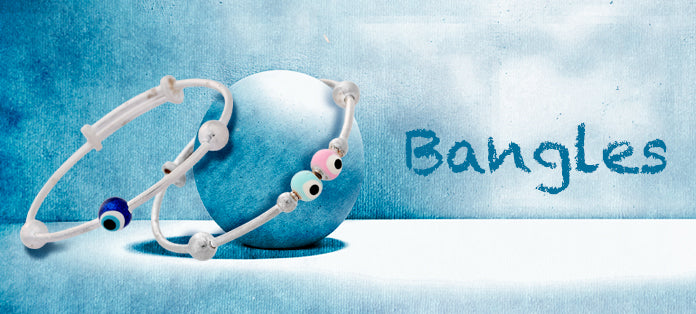 Kids Sterling Silver Bangle Collection Banner Mobile