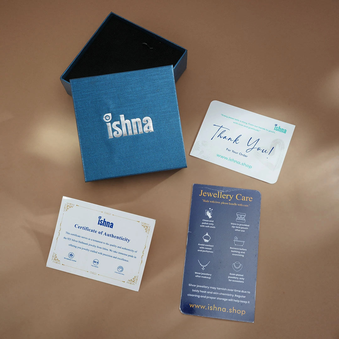 luxury Silver Medium Jewellery Box Ishna 