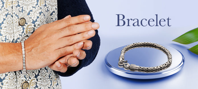 Mens Sterling Silver Bracelets Collection Banner Mobile