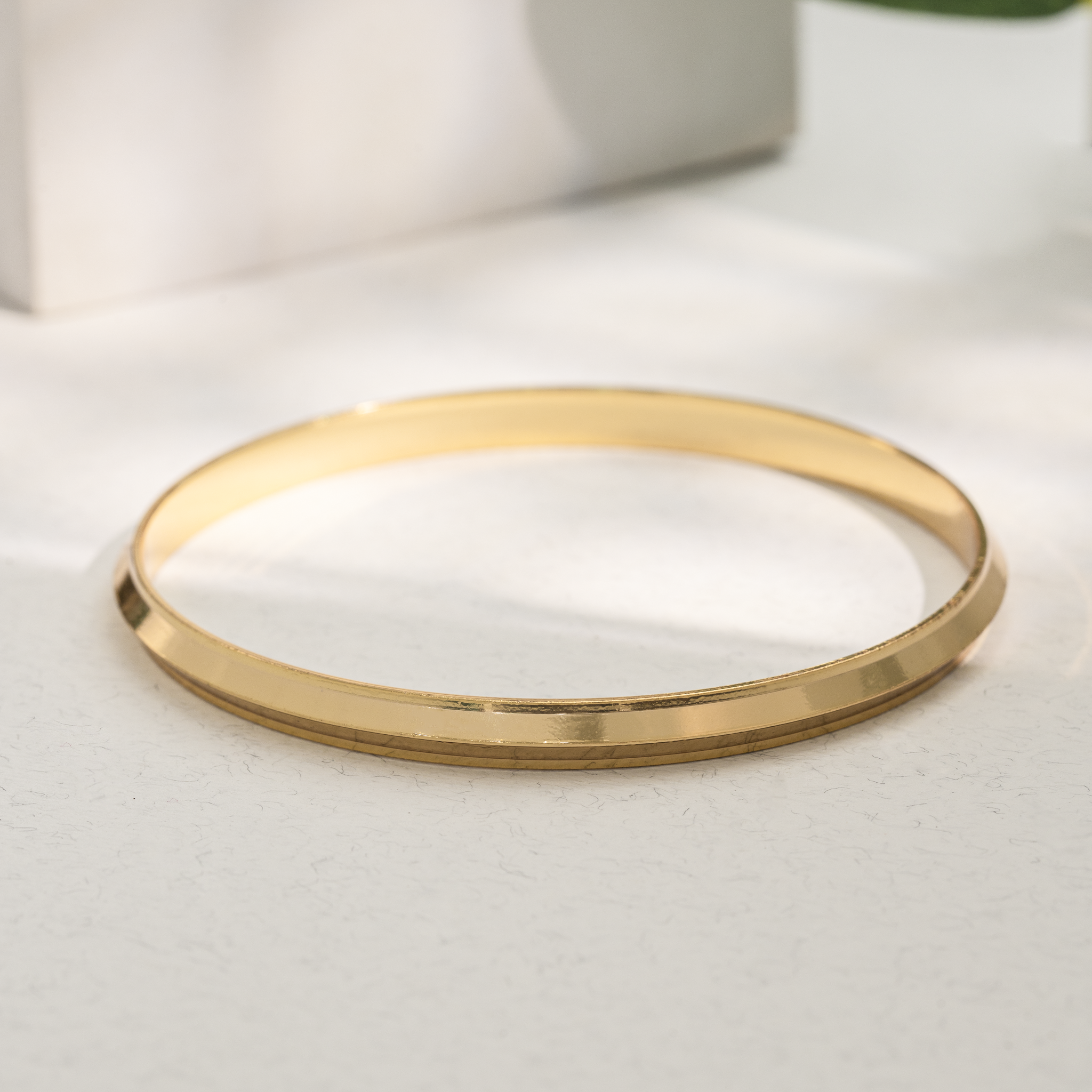 minimal gold finish kada design