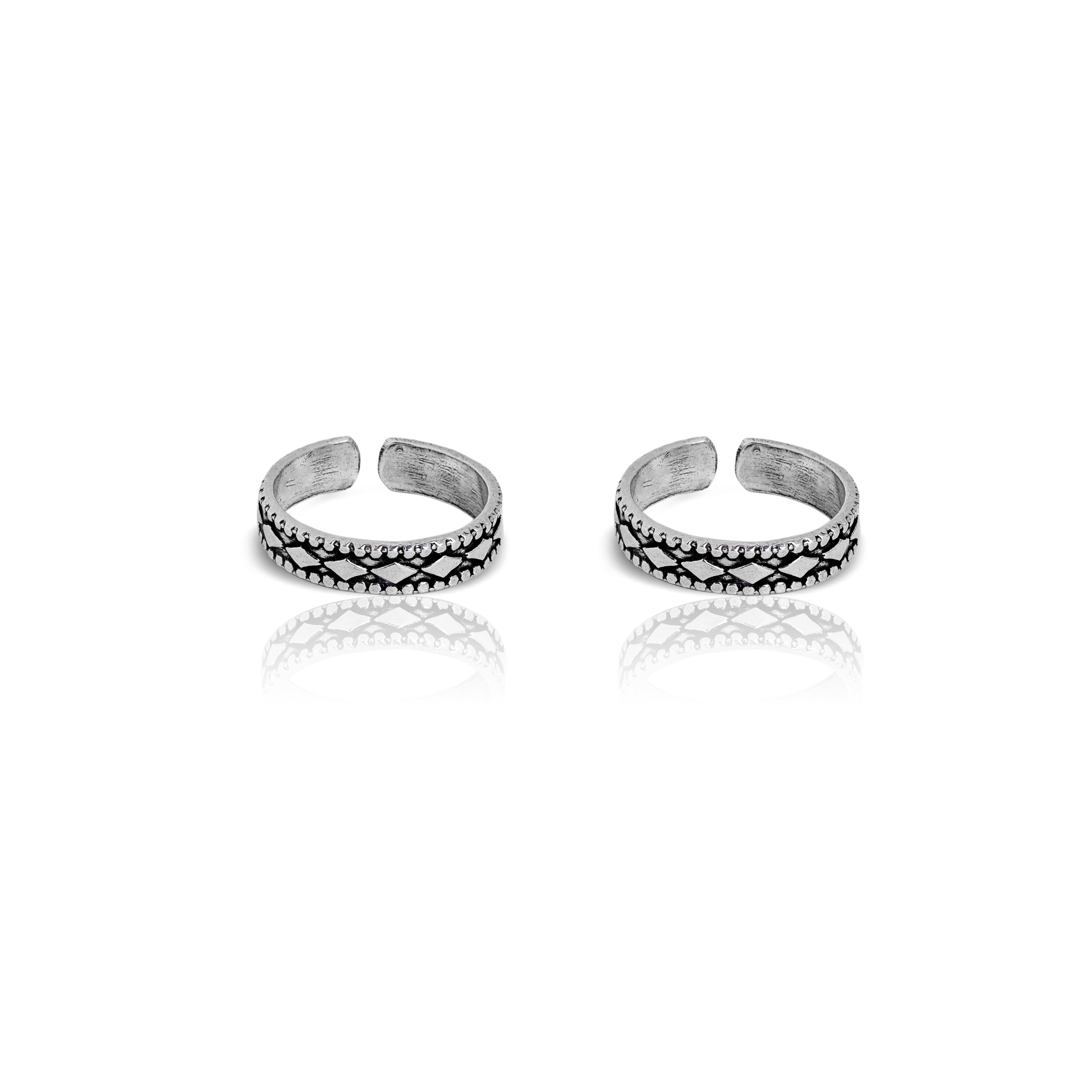 minimal silver toe ring women