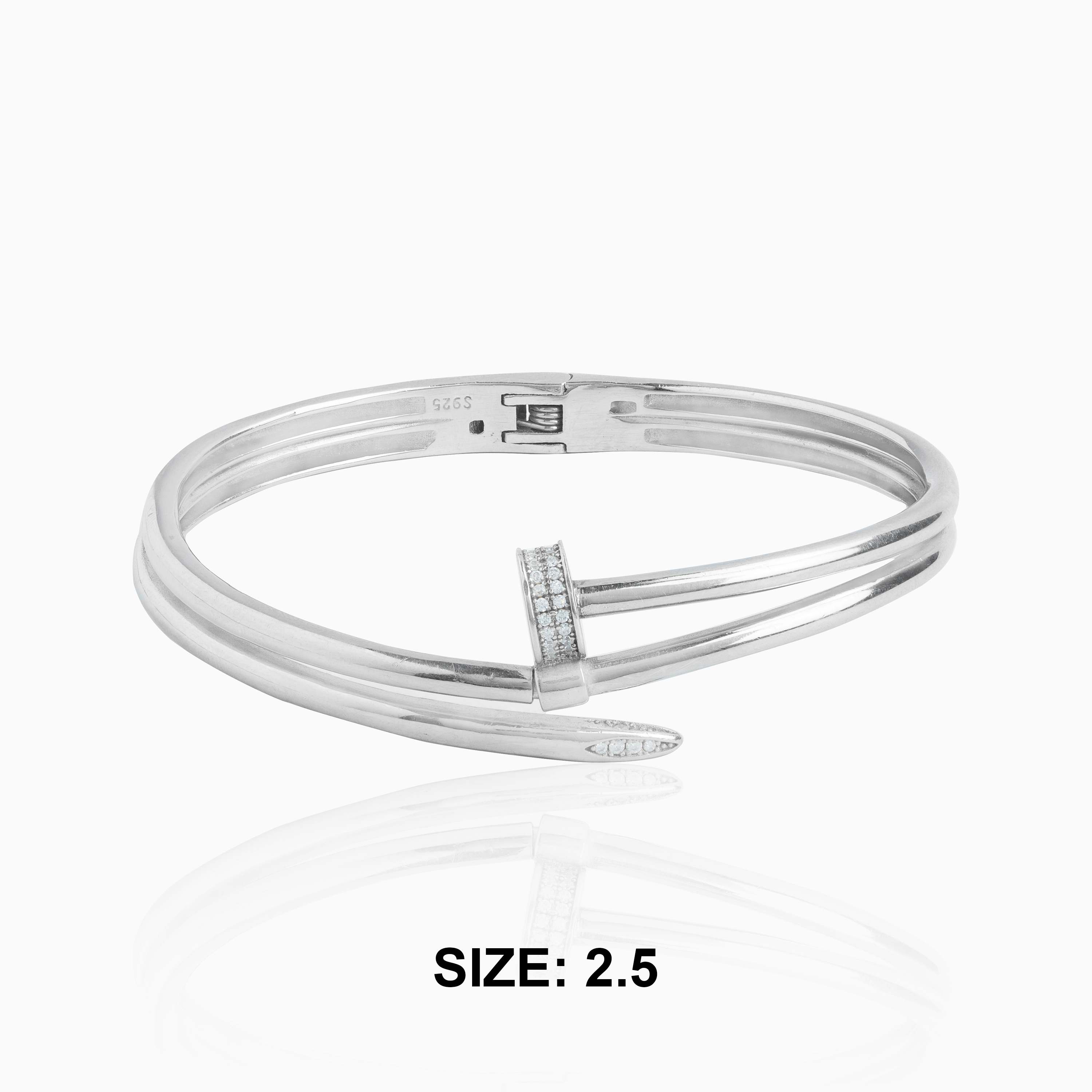 minimalist silver bracelet for women