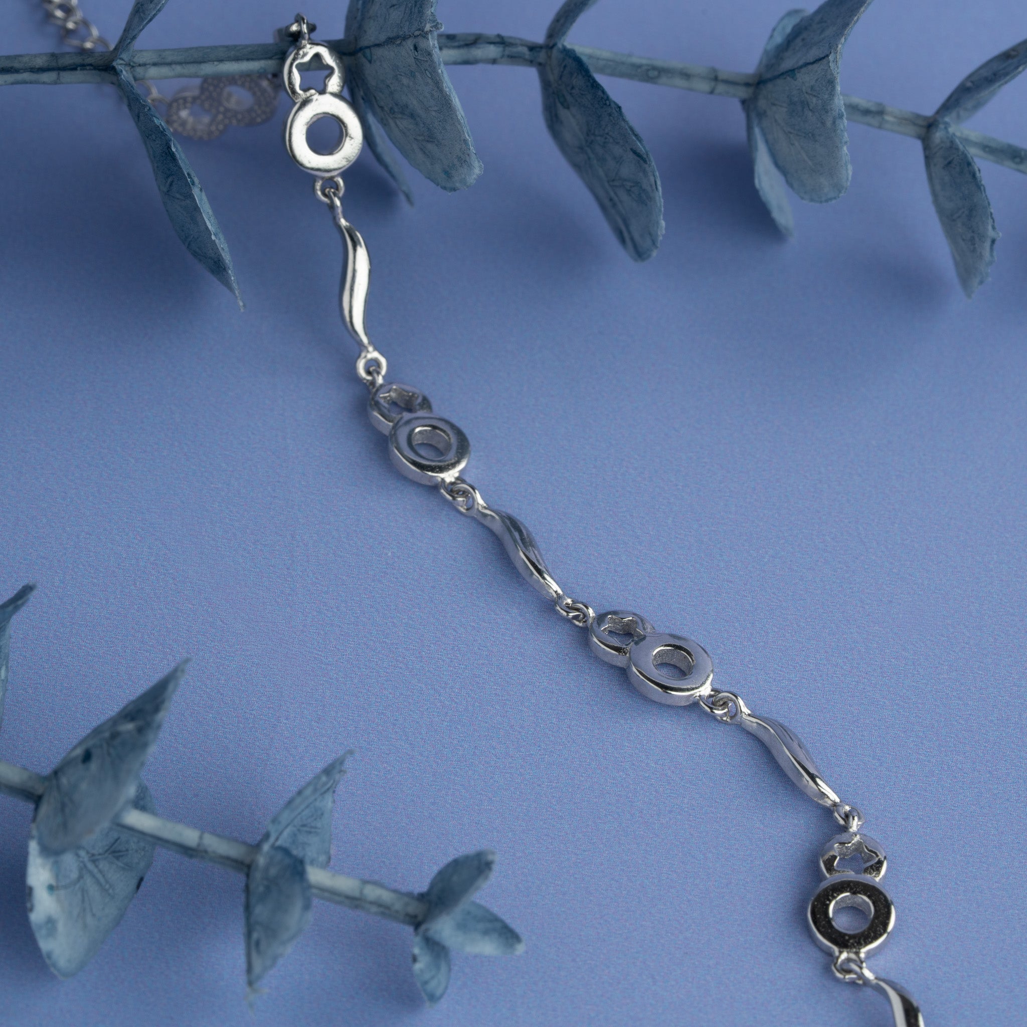 modern minimalist silver bracelet