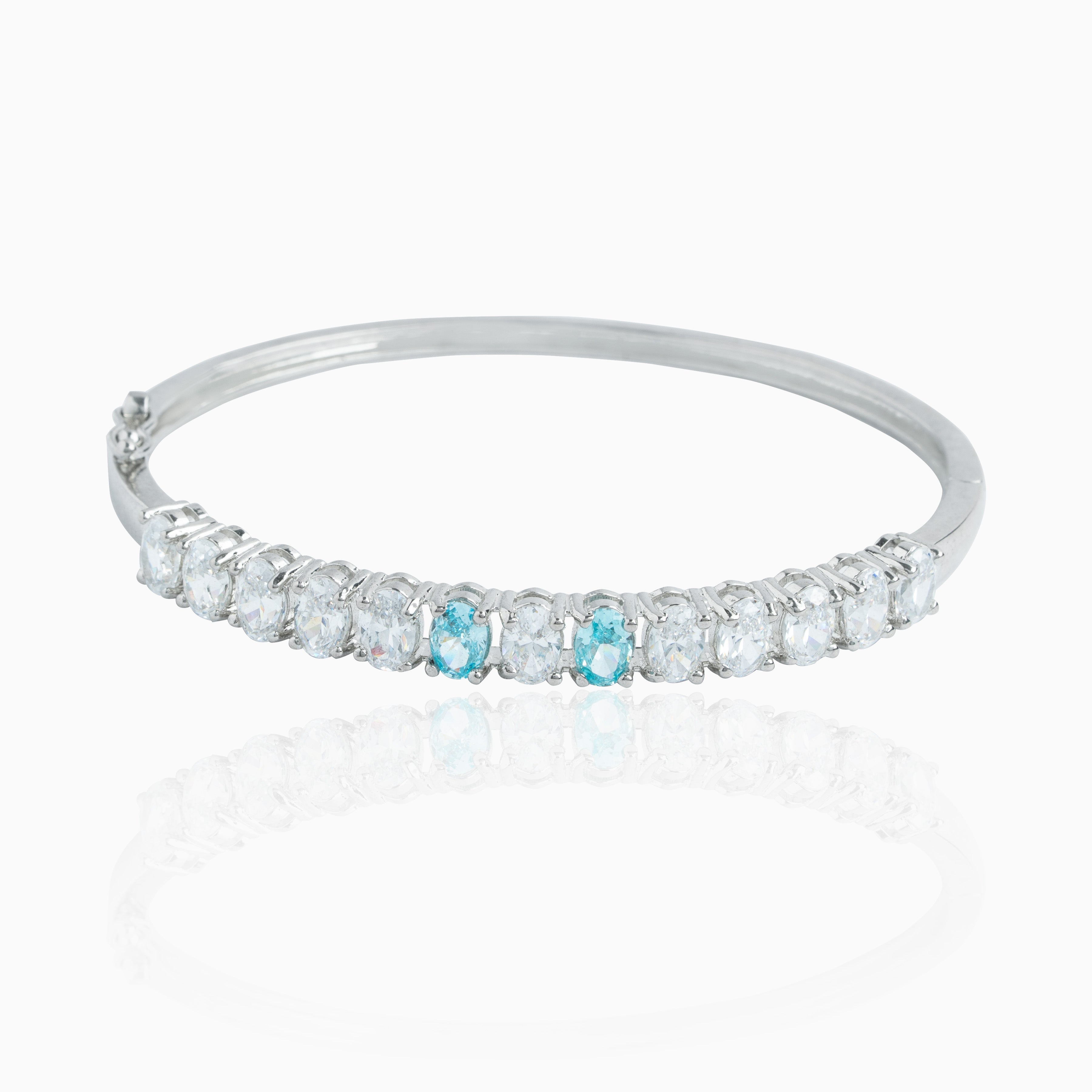 modern silver bracelet for women