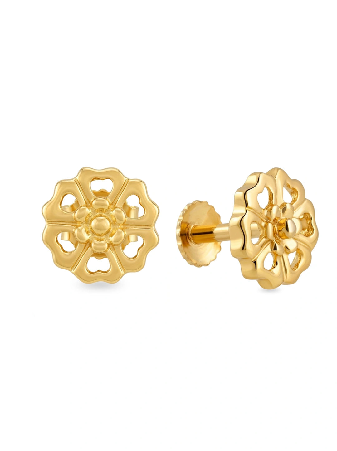 Gold Plated Flower Studs