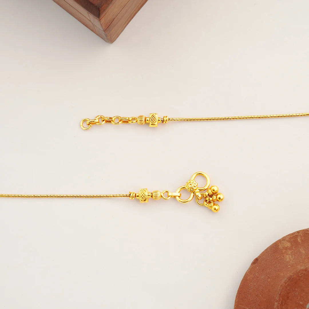 pink floral anklet for women