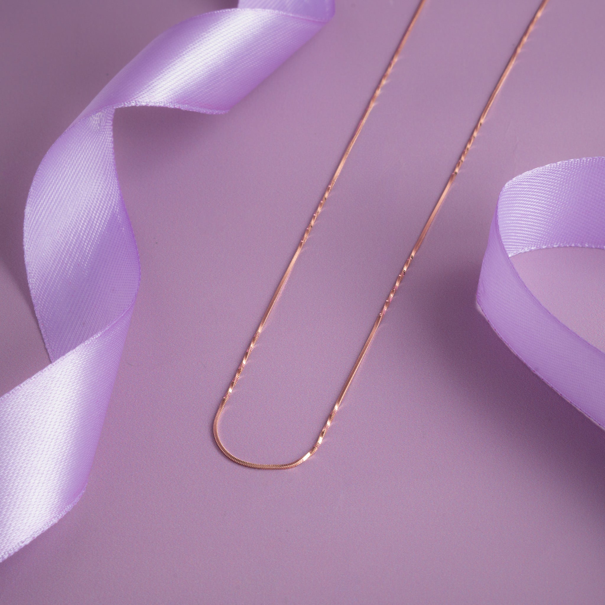 rose gold plated chain