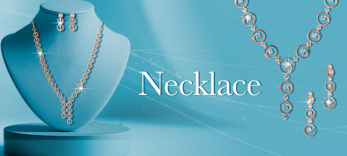 Rose Gold Plated Silver Necklace Collection Banner Mobile