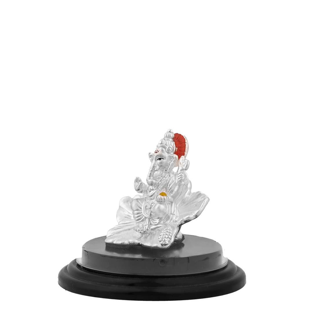 silver ganesha idol