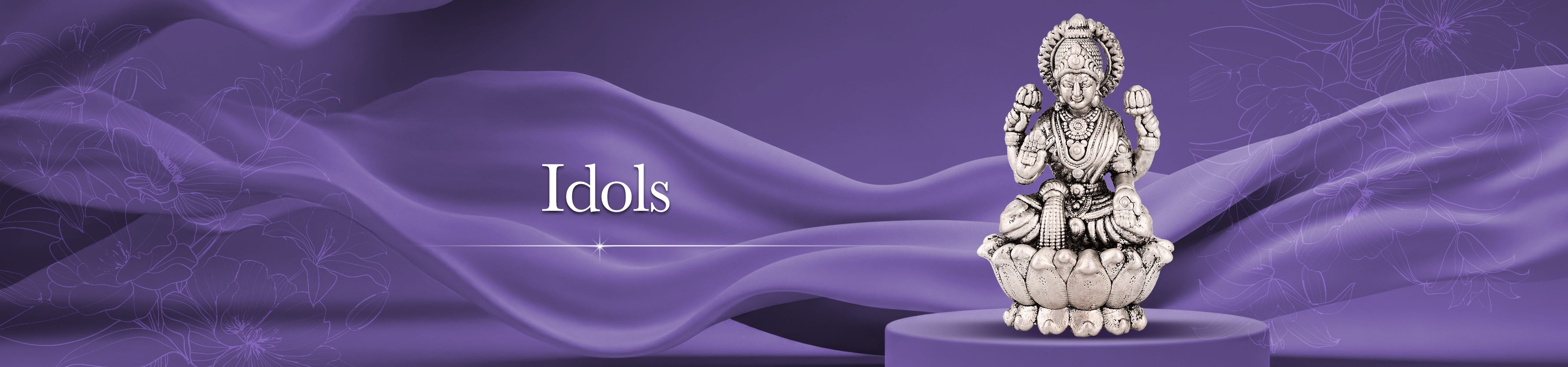 Sterling Silver Idols Collection Banner Desktop