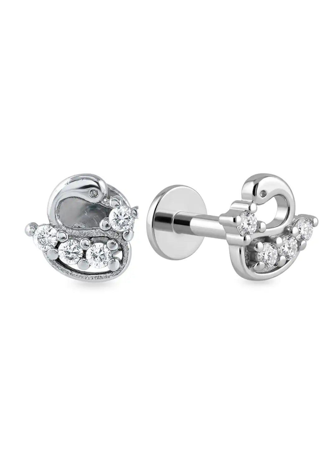 silver shell earrings for women