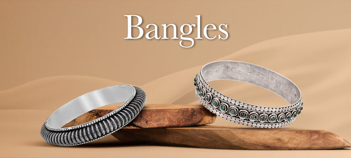 Sterling Silver Bangles Collection Banner Mobile