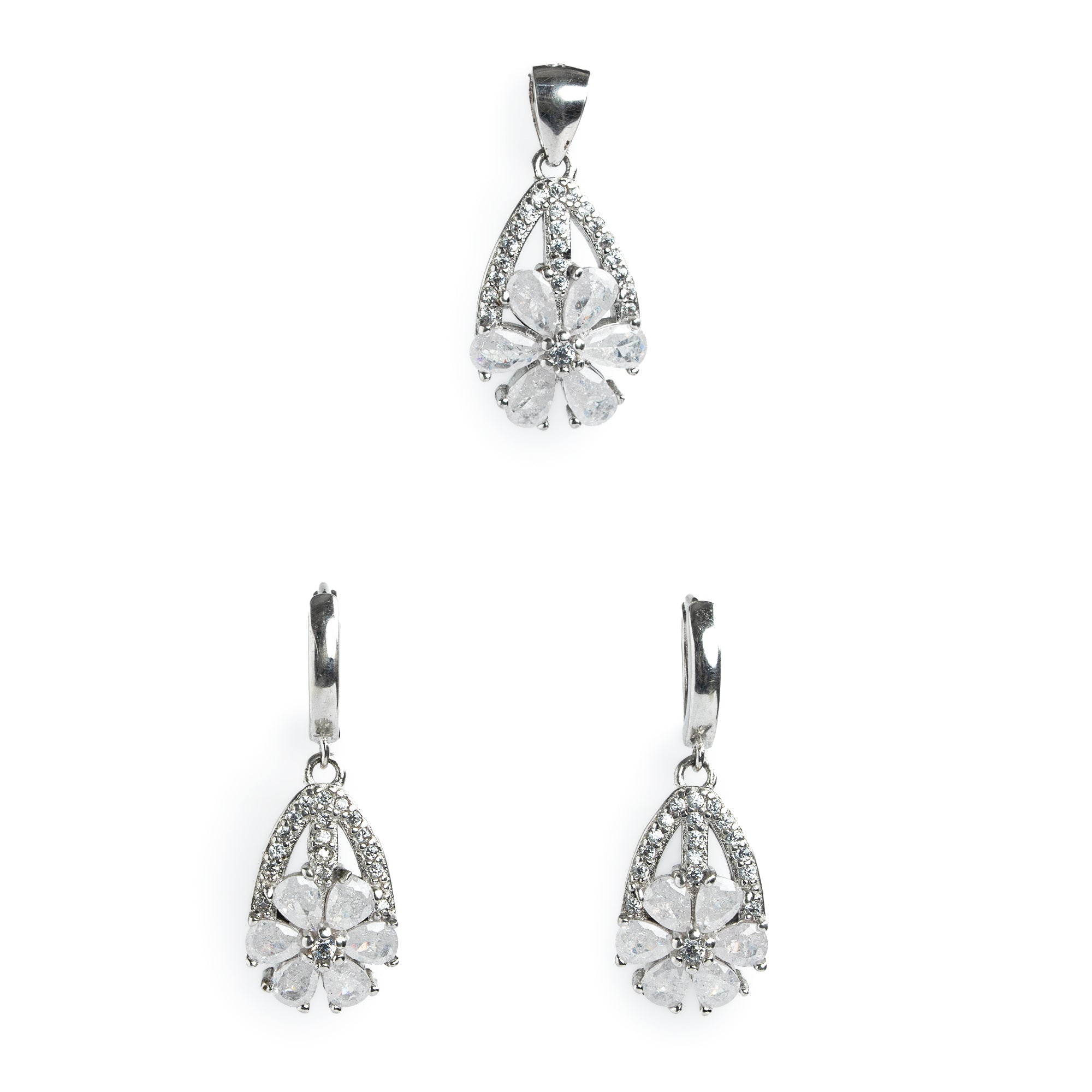 sterling silver enamel jewellery set