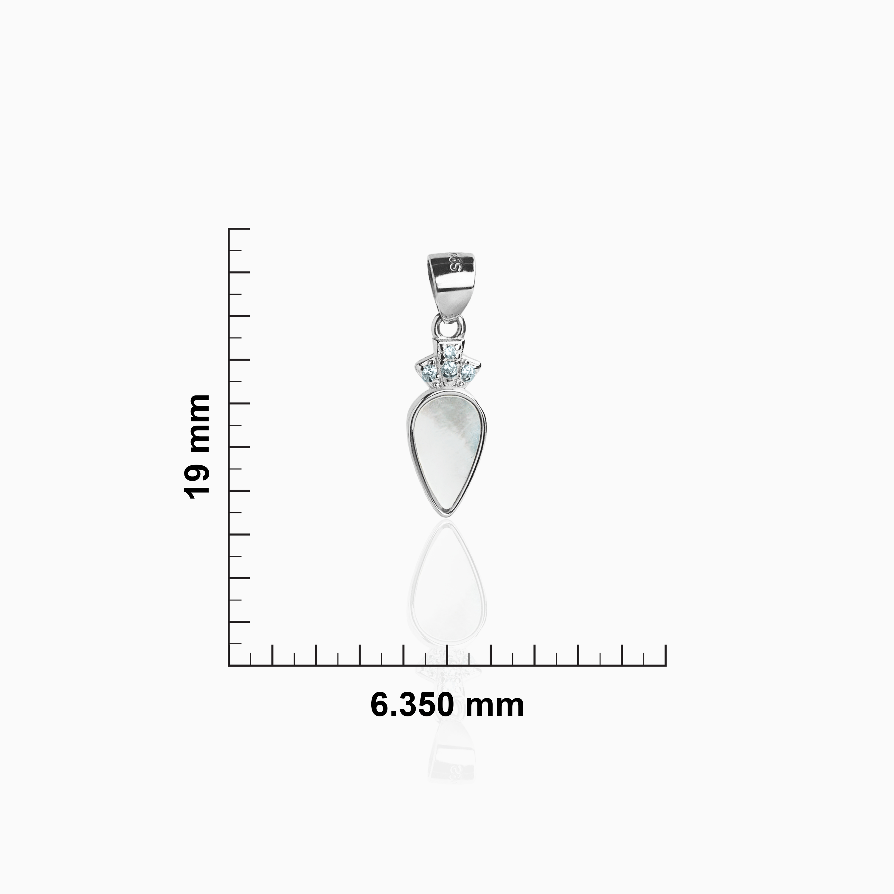 sterling silver floral pendant