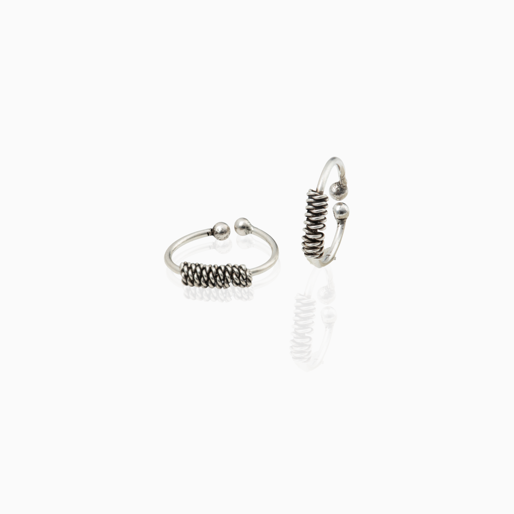 sterling silver ring side stud