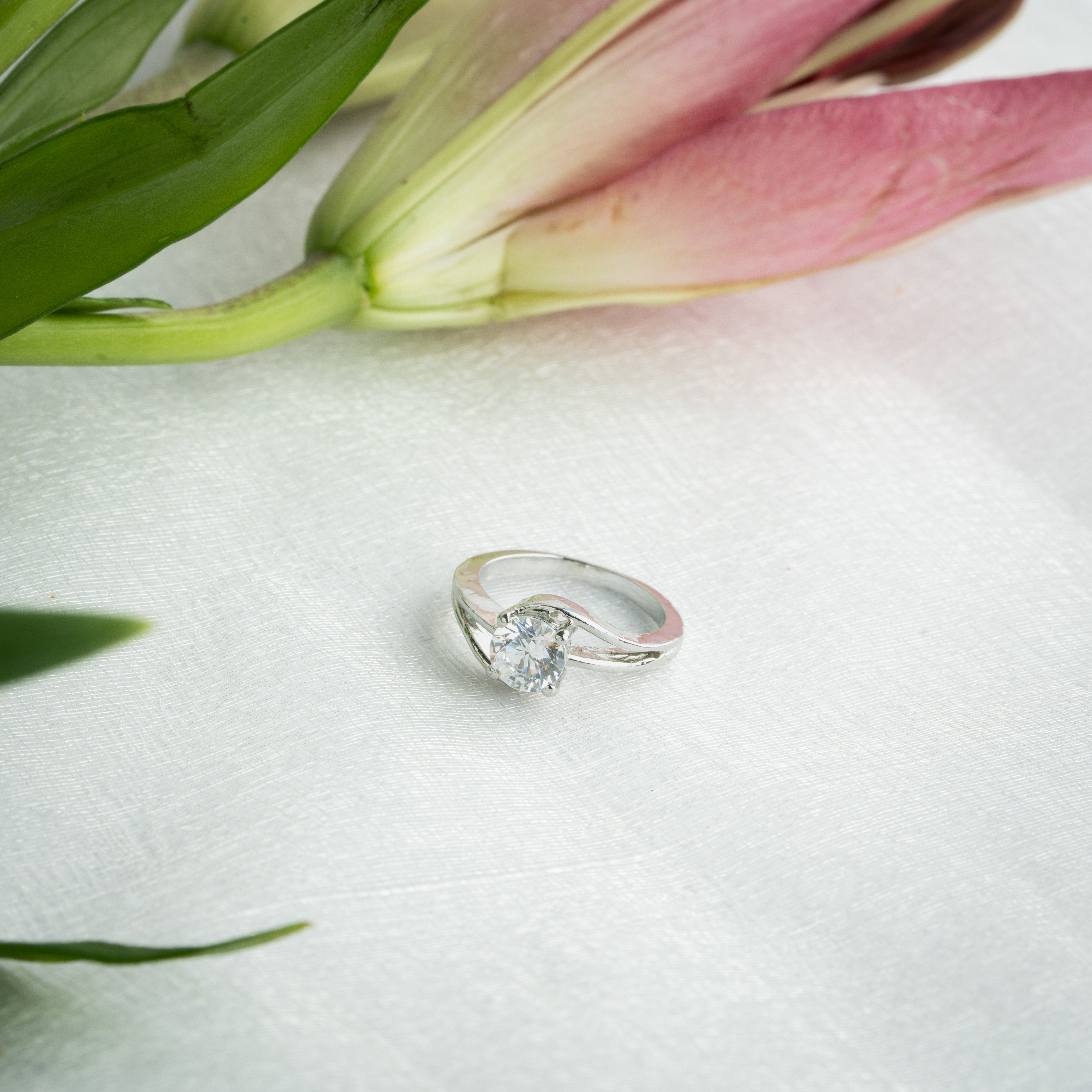 sterling silver round ring