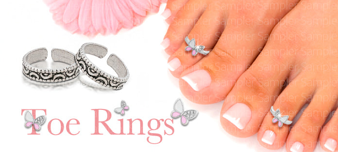 Sterling Silver Toe Rings Collection Banner Mobile