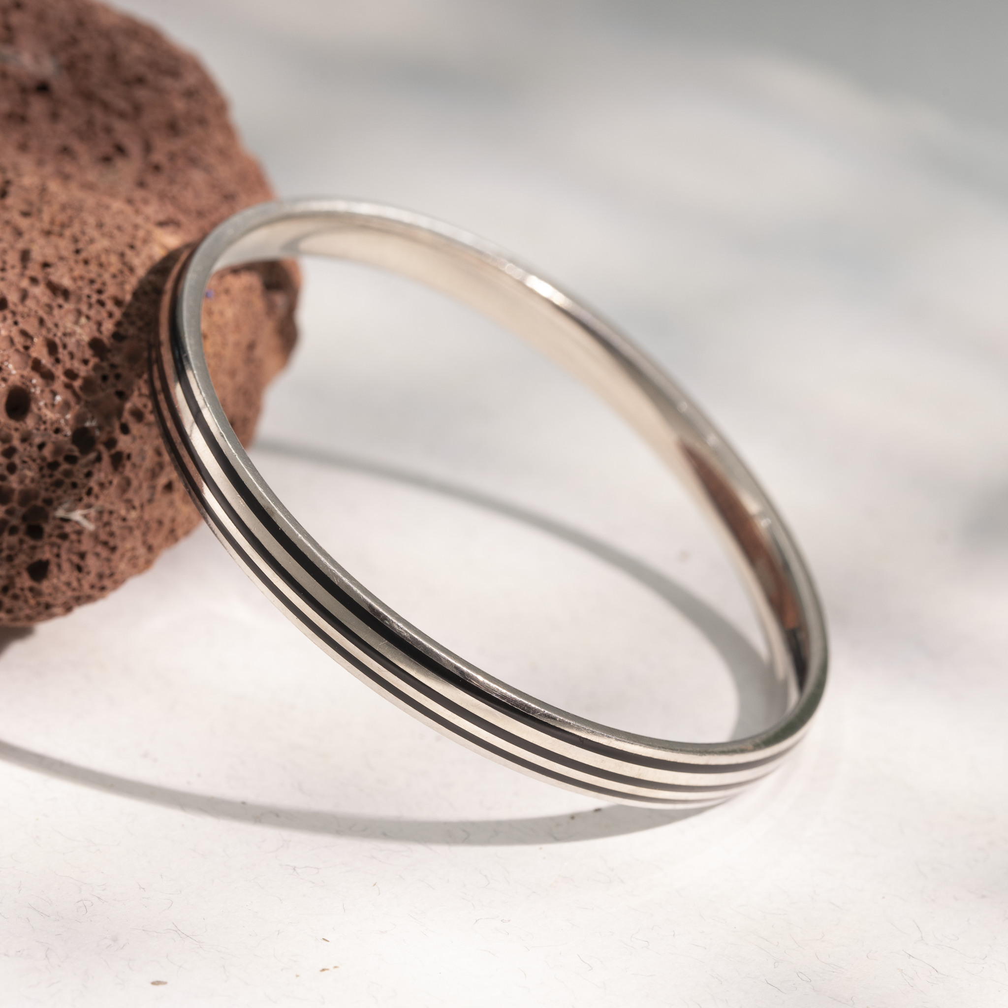 triple line silver kada