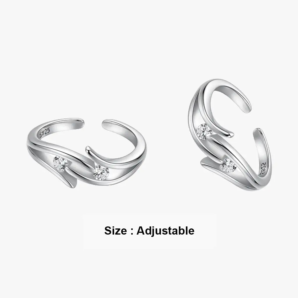 wave stone metti in sterling silver 